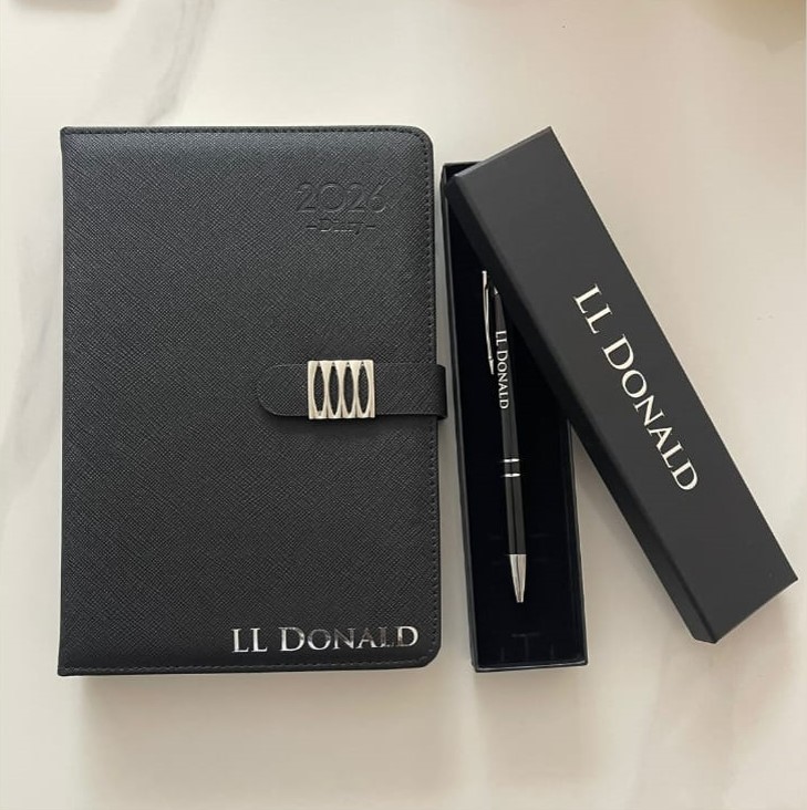 Personalised Luxury Diary & Pen Gift Set
