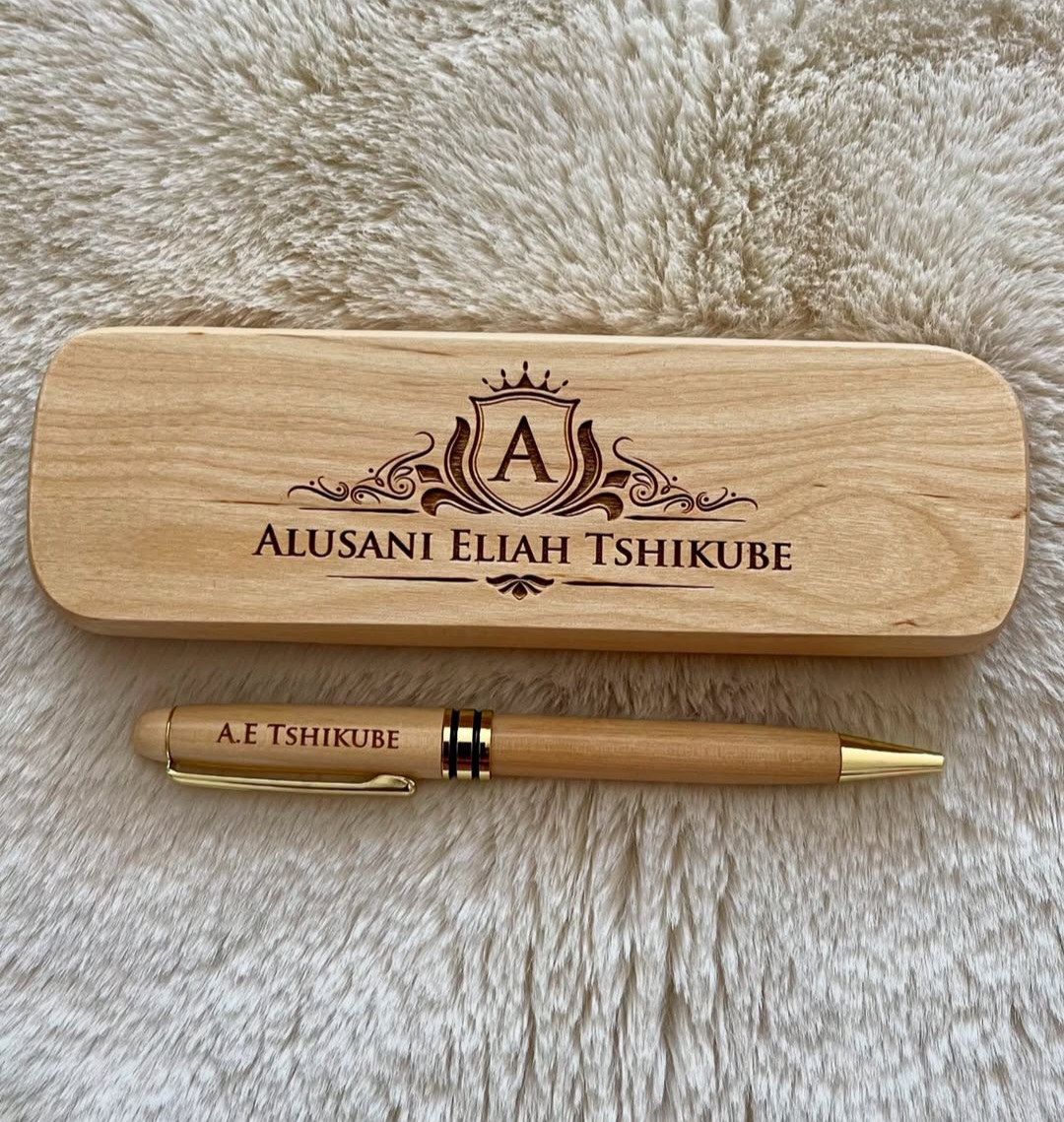 Personalized Wooden Pen Set